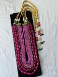 Set of 3 Fuchsia Malas