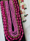 Set of 3 Fuchsia Malas