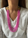 Light Fuchsia Crystal Mala