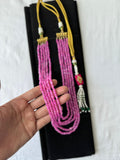 Light Fuchsia Crystal Mala