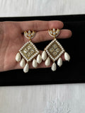 Zardoozi Mor Pearl Earrings