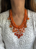 CARNELIAN ORANGE QUIRKY MALA