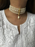 Gold plated Julia Shell Pearl Choker