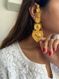 Pan & Paisley Gold Plated Earcuff Earrings