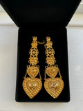 Pan & Paisley Gold Plated Earcuff Earrings