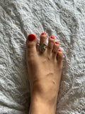 Kairi Toe Ring in Silver Polish