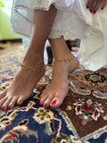 GOLD PLATED ANKLETS (PAIR)