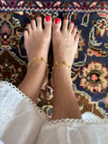 GOLD PLATED ANKLETS (PAIR)