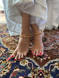 GOLD PLATED MATAR ANKLETS (PAIR)