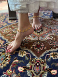 GOLD PLATED MATAR ANKLETS (PAIR)