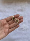 GOLD PLATED MEENA STUDS