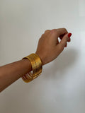 GOLD PLATED 12 bangle set