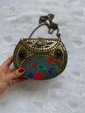 Nepalese Antique Gold Clutch