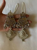 Silver Plated Chandtara Jhumke